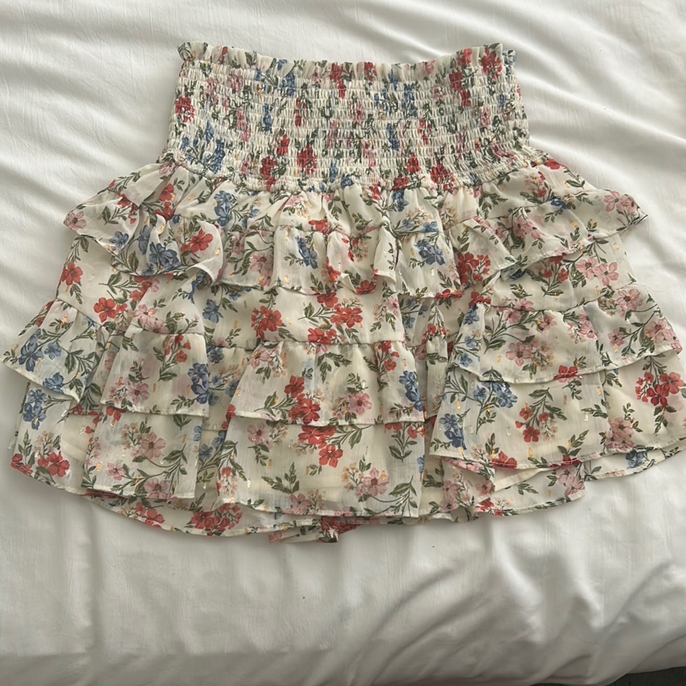 Vici flirty floral skirt